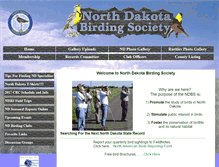 Tablet Screenshot of ndbirdingsociety.com